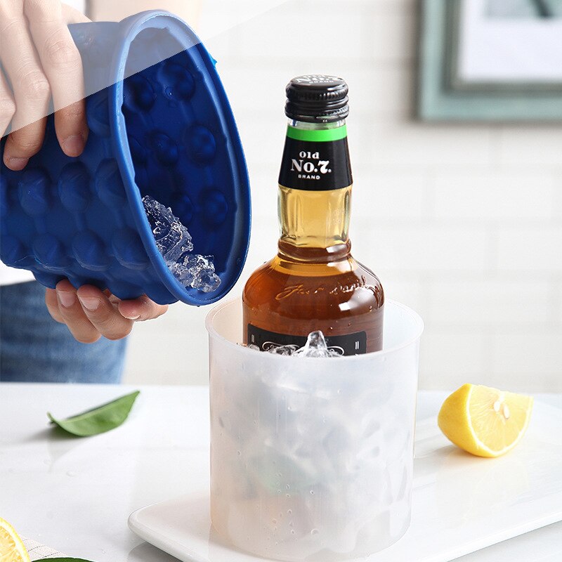 Kostkarka robić lodu przenośne duże wiadro wino pojemnik chłodzący na lód piwo szafka oszczędność miejsca na przyjęcie w kuchni Barware picie Whisky zamrożenie