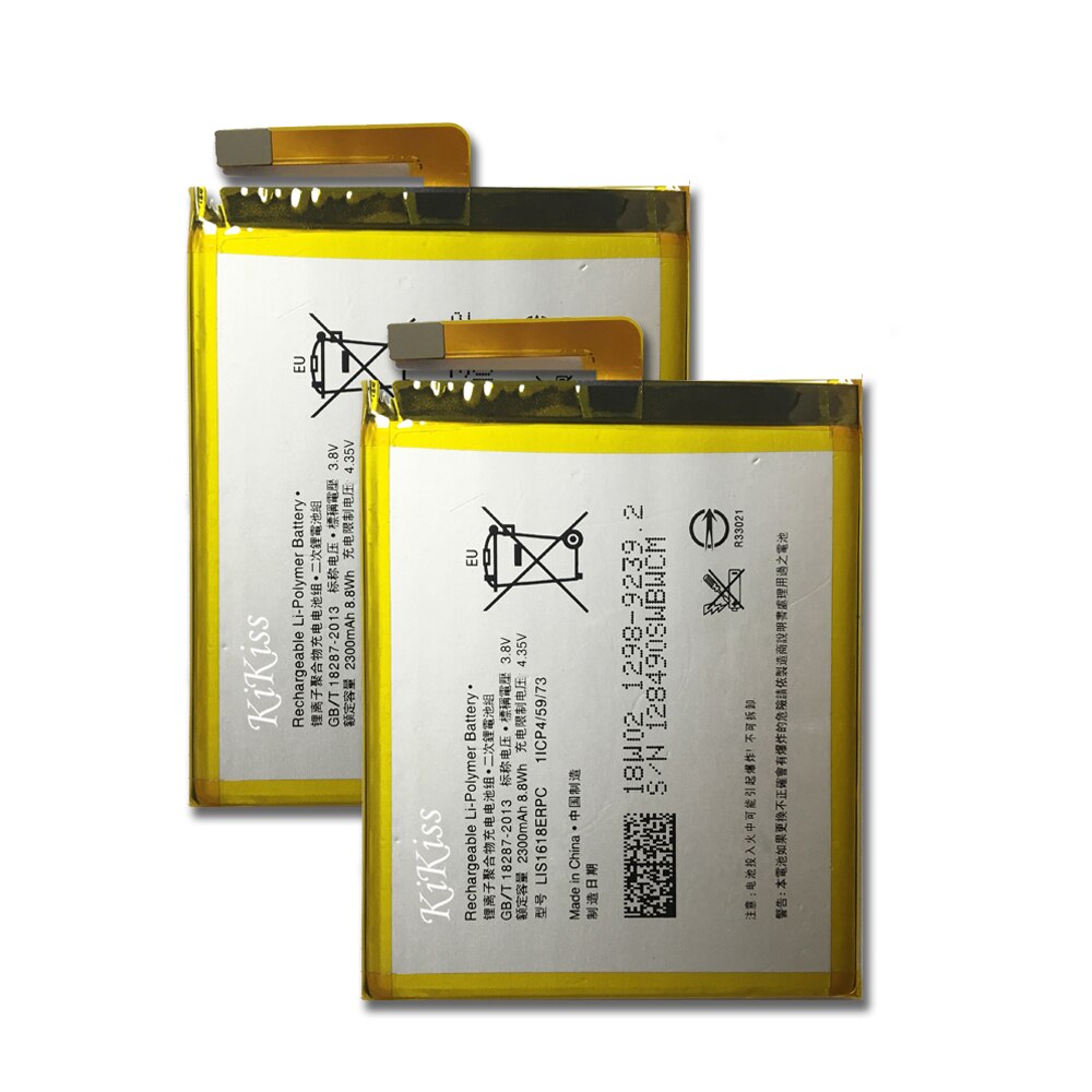 1x batteria di ricambio LIS1618ERPC da 2300mAh per telefono cellulare SONY Xperia XA (F3111) E5 F3116 F3115 F3311 F3112 F3313