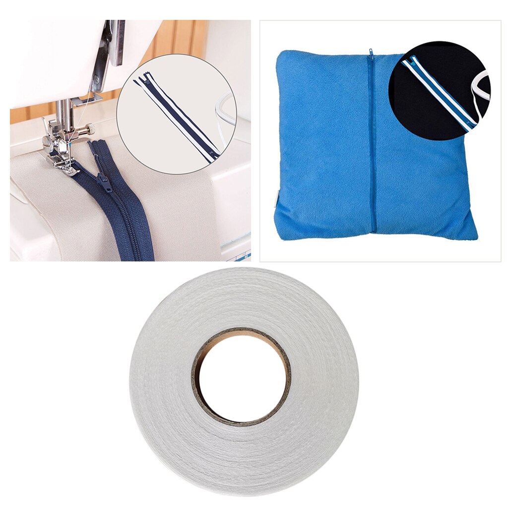 50m klæbende dobbeltsidet tape quiltning syning søm hemming fusing tape bånd let vask væk tape båndrulle til diy håndværk