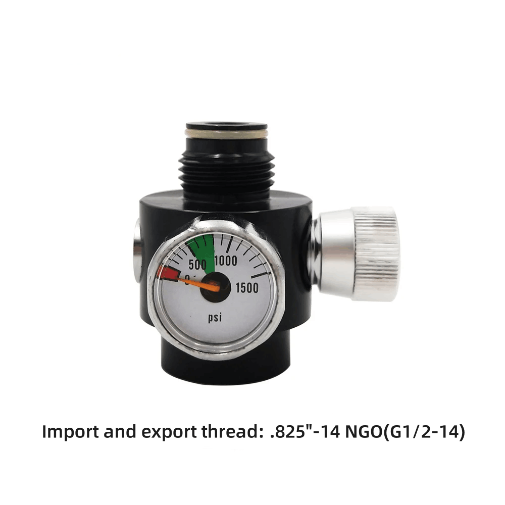 Pneumatisch gereedschap CO2-luchtregelaar Drukregeling Instelbaar 0-200PSI of 0-800PSI Voor.825 "-14NGO G1/2-14 schroefdraad Tankcilinder
