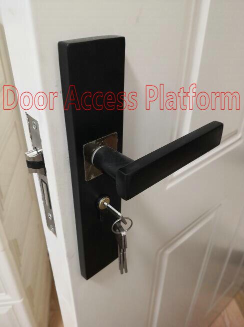 Matt Black Lock for Home Bedroom lock, Home access control system,Home safe locker open door wooden door mechnical key Metal