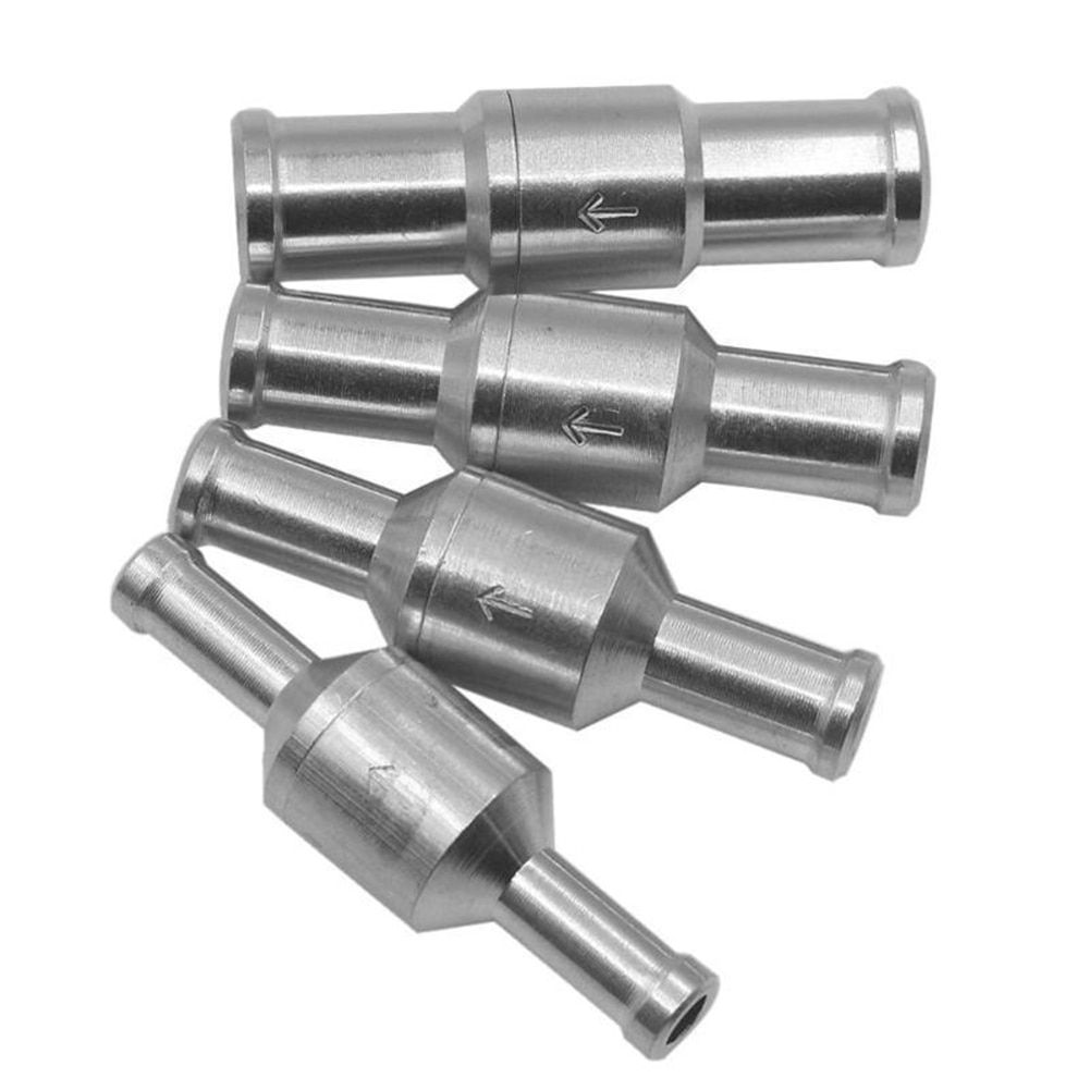 6 Mm/8 Mm/10 Mm/12 Mm Auto Vacuüm Slang Olie Water Pompen Aluminium Een weg Brandstof Non Return Terugslagklep Benzine