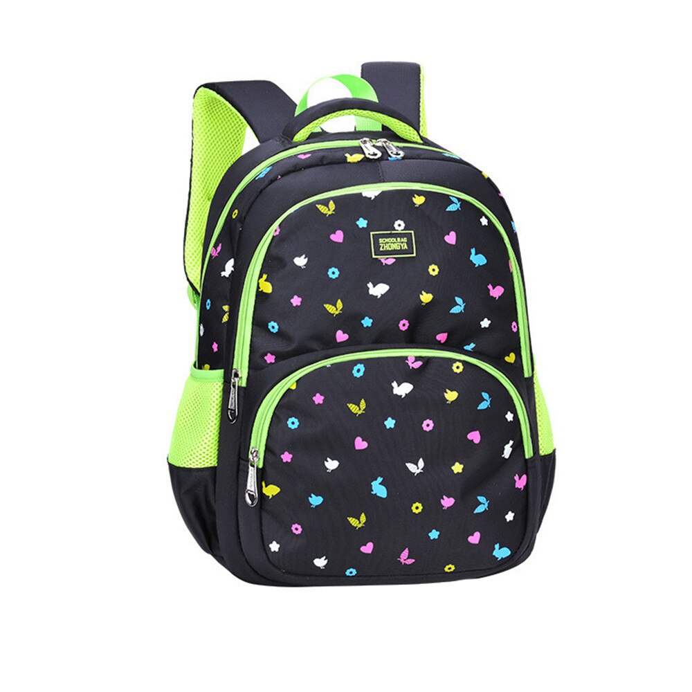 Girl Printing Primary Bookbag School Backpacks For Girls Boys Kids School Bags Children: green big