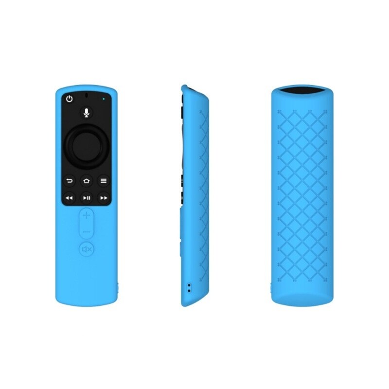 Silicone Protective Case Home Remote Control Cover Lattice Practical Durable Anti Slip Lightweight For Fire TV Stick 4K