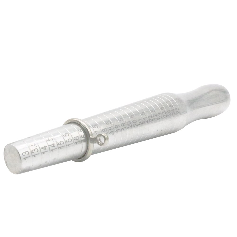 PHYHOO Russian Metal Ring Sizer Set Measuring Ring with Rings Mandrel Sizer Finger Sizing Measuring Stick Ring Jewelry Tools Set