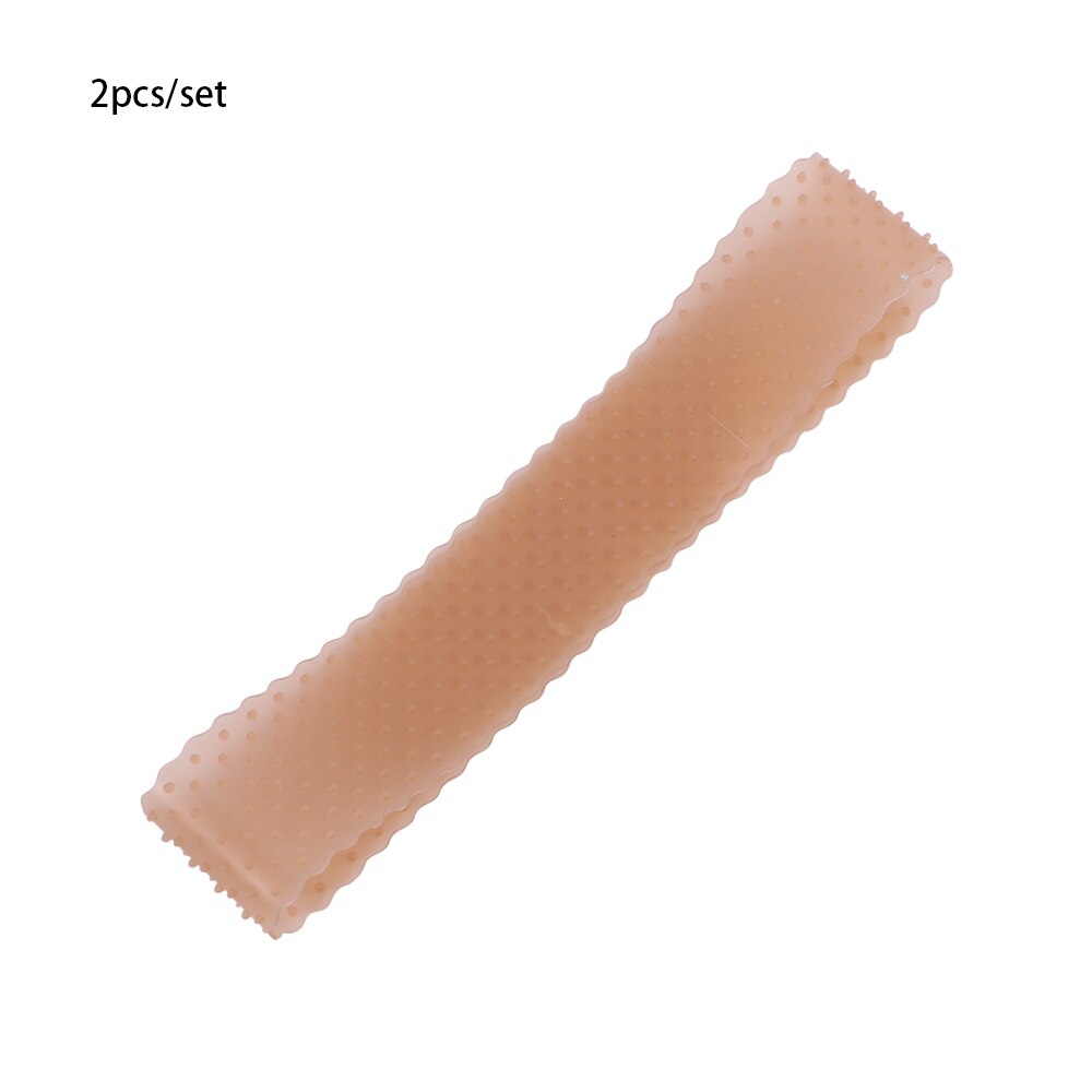 Gennemsigtig silikone pandebånd glider unisex-formet elastisk paryk bånd blonder paryk greb hårbånd til parykker sport yoga: Lysebrun