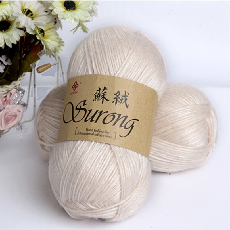 Worsted 100g/ball DIY Blended Thick Yak Yarn Soft Baby Milk Cotton Yarn DIY Weaving Hand Knitting Crochet Thread JM001: 2