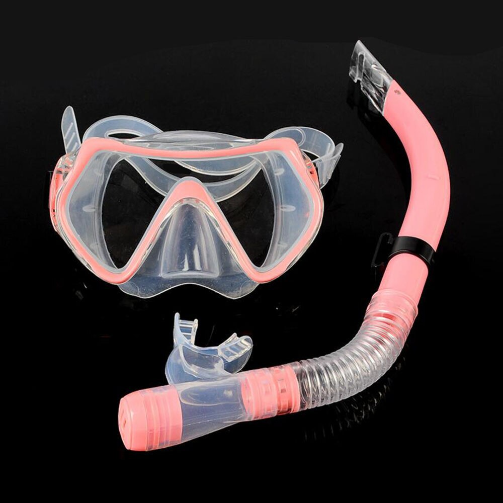 Diving Mask Full Face Snorkeling Mask Underwater Anti Fog Snorkeling Diving Mask dry snorkel Swimming Fishing Pool Dive Men: pink