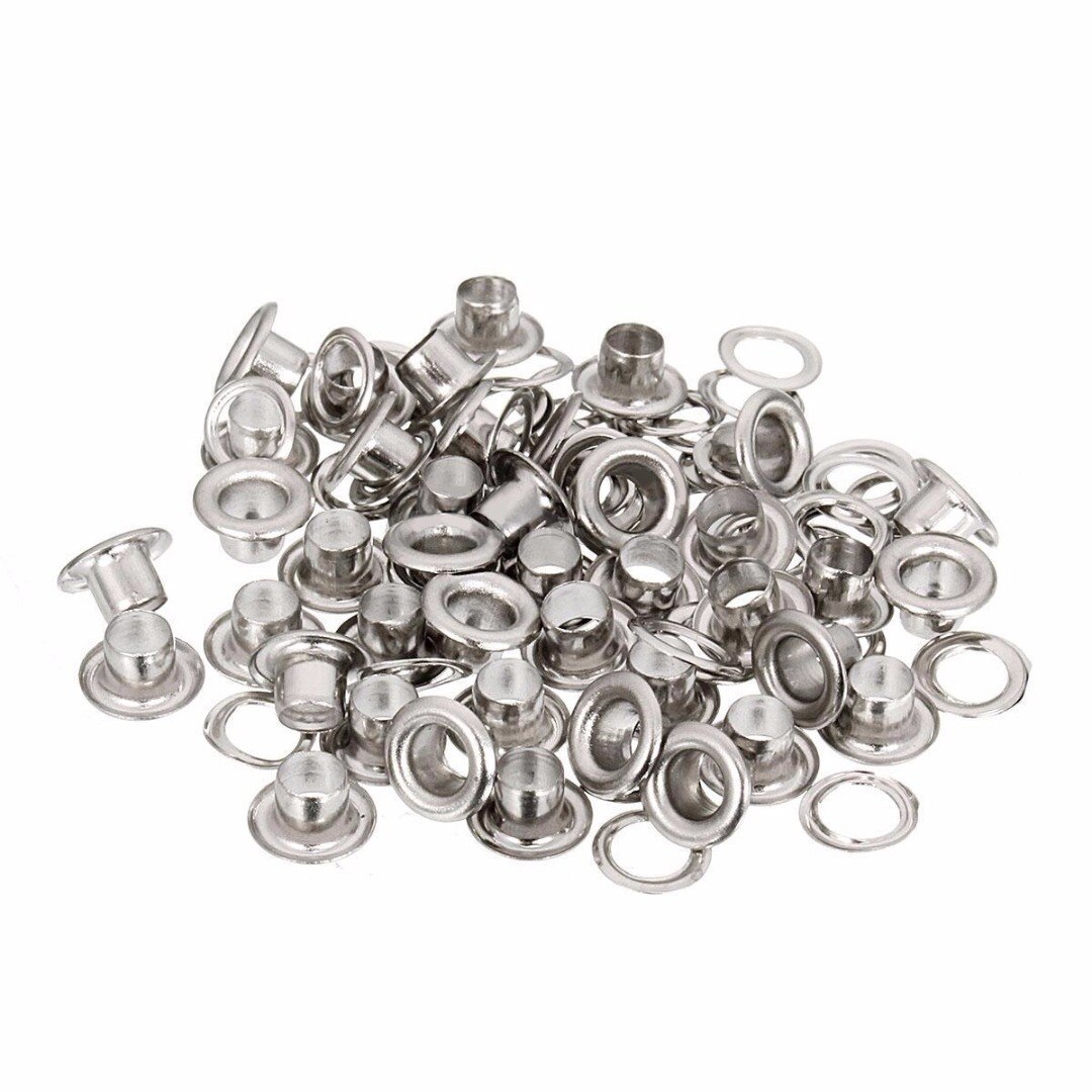 4MM Grommet Installation Setting Tool Kit Set + Leather Hole Punch + 80 Eyelets