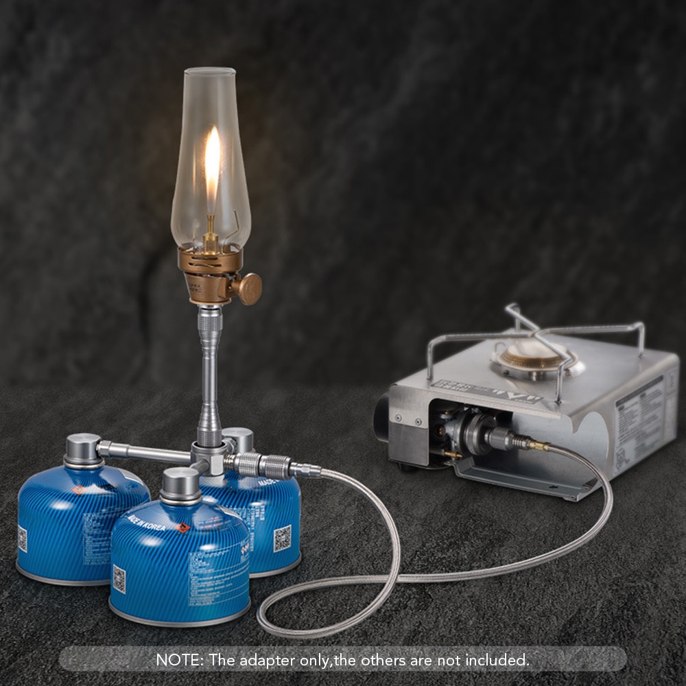 Multifuntional Gas Burner Cartridge Head Conversion Adapter Nozzle Flat Tank Convertor Aluminum Alloy Gas Stove Adapter