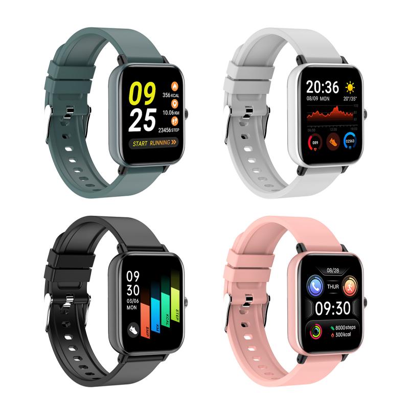 P8 Smartwatch - 1.54" Square Screen - Heart Rate, Blood Pressure, Sleep Monitor - Android Compatible