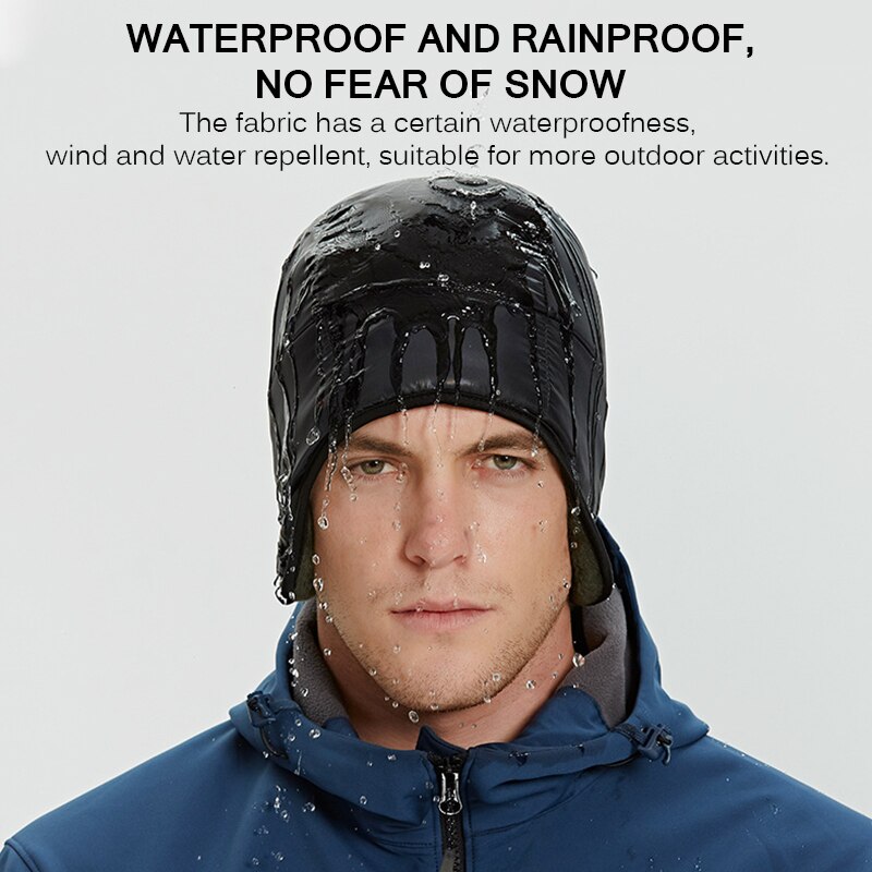 Skimutsen houden warm mannen vrouwen winter outdoor waterdicht winddicht oorkap thermisch fleece gevoerd schedel muts fietsen outdoor