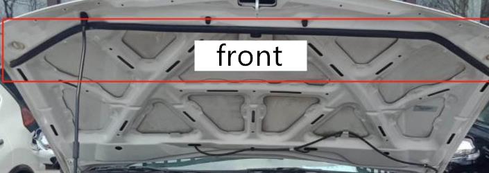 1 Piece Hood Rubber Seal for Pajero Sport 2007 KG5W KH6W Bonnet Rubber Strip for Montero Sport Front Body Sealing Strips: front