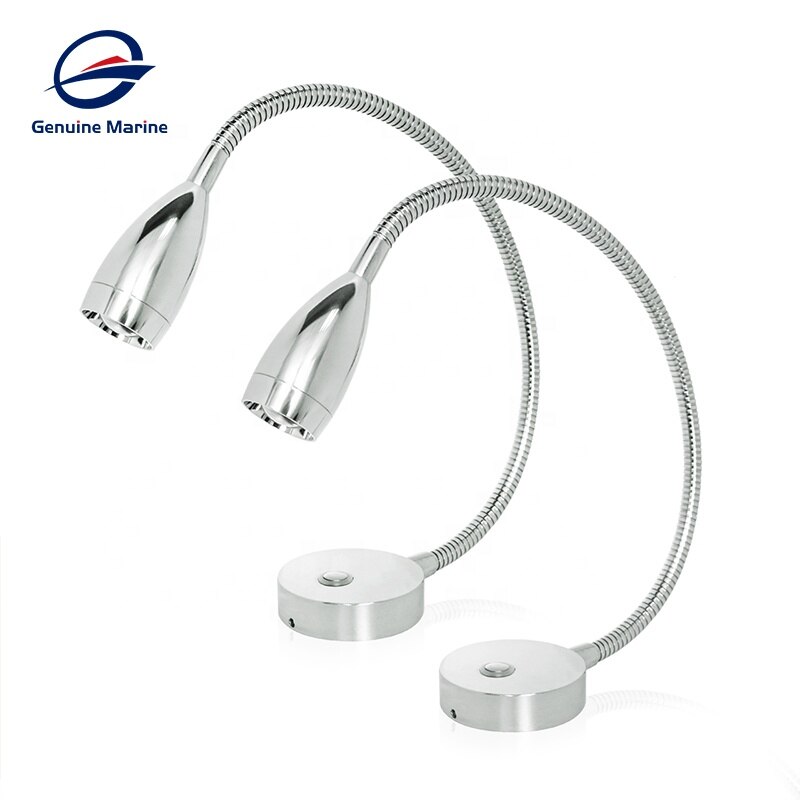 12V 3W LED Reading Light Headboard Touch Switch Touch Dimming RV Reading Light LED Wall Lamp