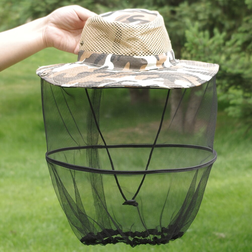 Mosquito Insect Mesh Cap Insect Hoed Vissen Hoed Bug Mesh Proof Cap Mug Hoed Hoofd Gezicht Protector Net Voor Outdoor vissen