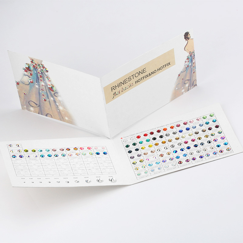 Qiao Strass Kleur Kaart Voor Vergelijken Kleuren Diverse Kleuren Voor Fix/Niet Hotfix Rhinestones