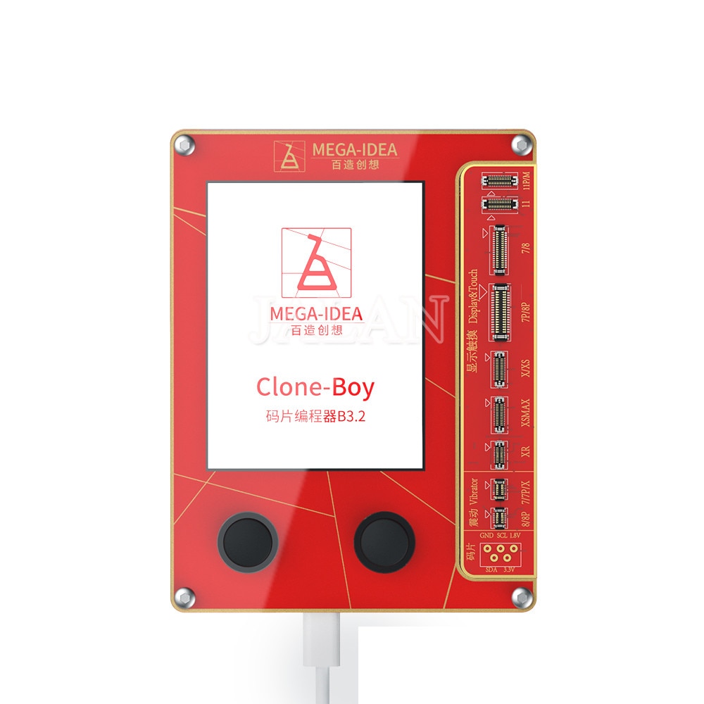 Pantalla LCD QianLi Mega-Idea programador de reparación de tono verdadero para 7 8 XR XS Max vibración/recuperación fotosensible
