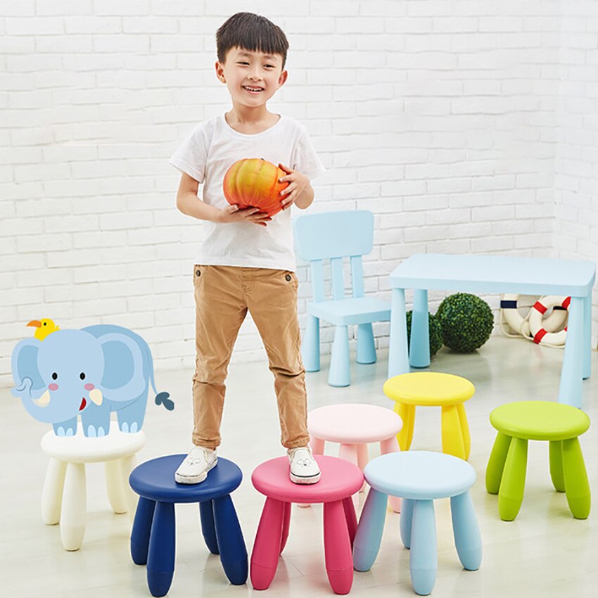 Runde freundlicher Hocker Kindergarten Baby Lernen Hocker Verdicken Kunststoff Spiel Sitz Abnehmbare, zuletzt 100kg, für freundlicher Erwachsene