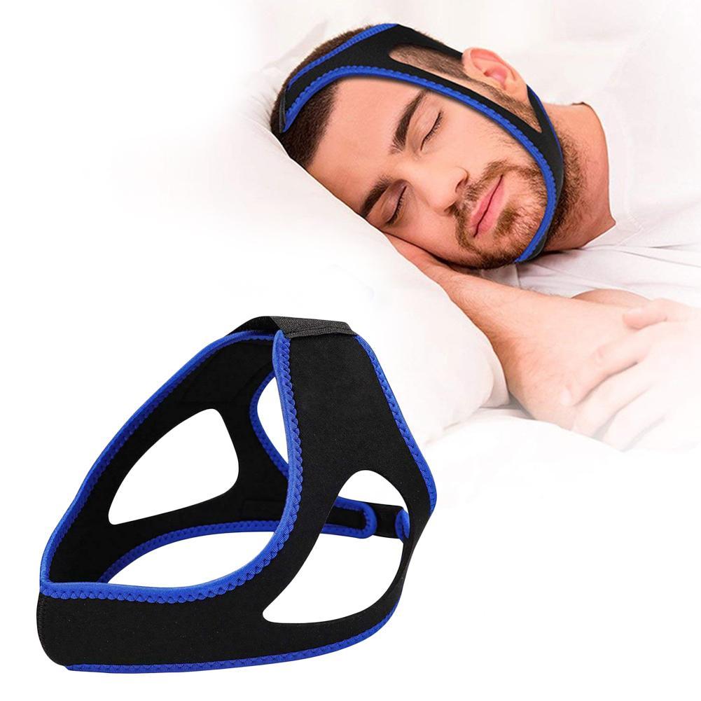 Anti Snore Adjustable Triangular Jaw Stop Snoring Chin Strap bracket Protecting Breathing Jaw Belt Support Sleep Aids