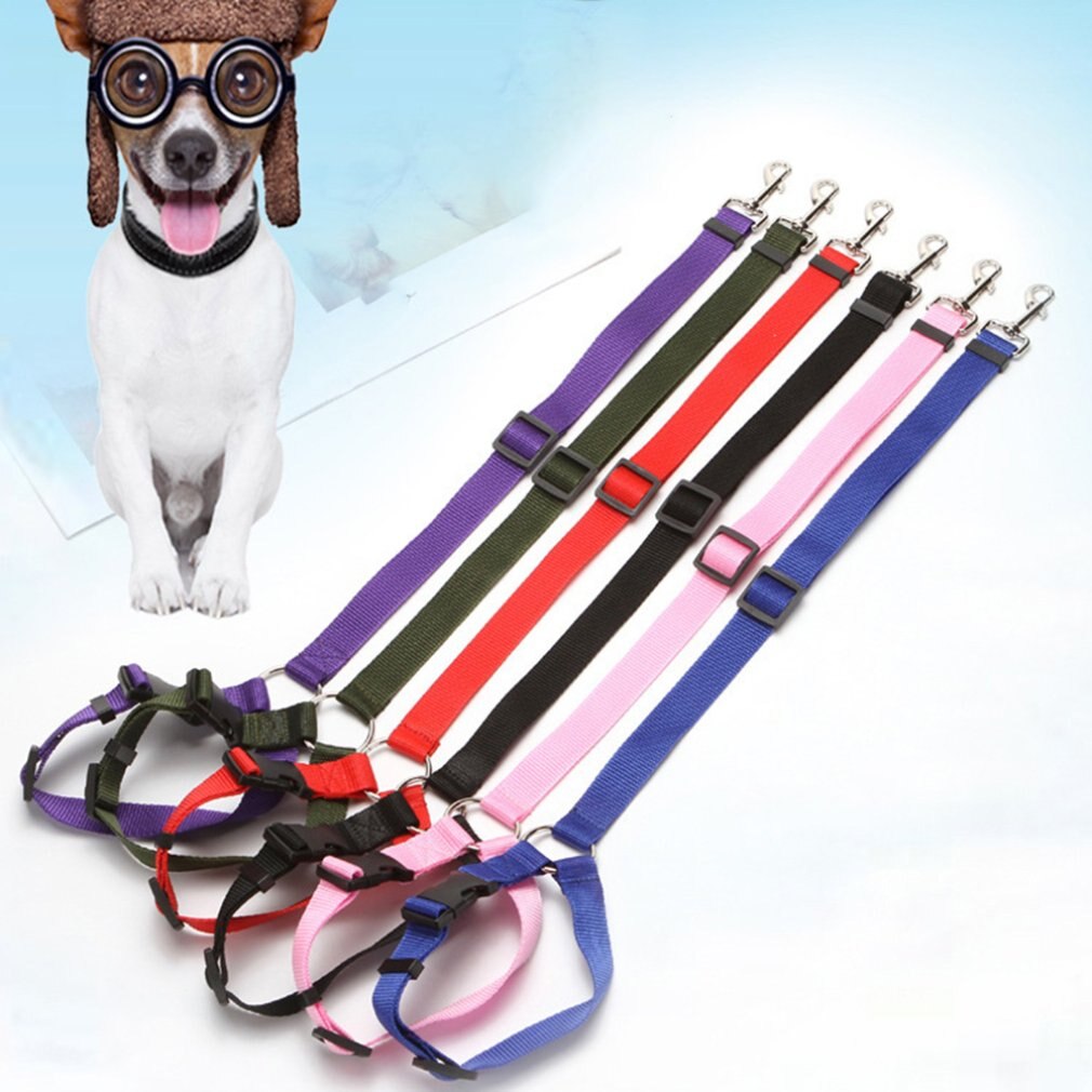 Veiligheidsgordel voor hond en kat, autohoofdsteun, verstelbare nylon hondengordel, autogordel