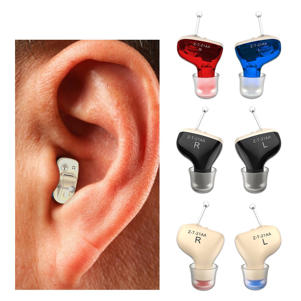 Mini appareils auditifs invisibles, Micro sans fil, pour la surdité et les personnes âgées, amplificateur de son pour l'oreille