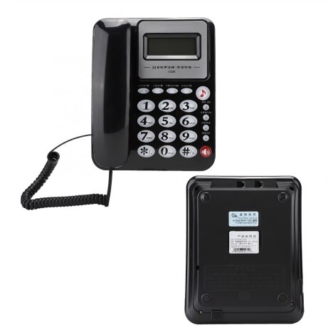 Telefoon, thuiskantoor, vaste lijn, stand-alone, nummerherkenning, zonder batterij, vaste telefoon, multi