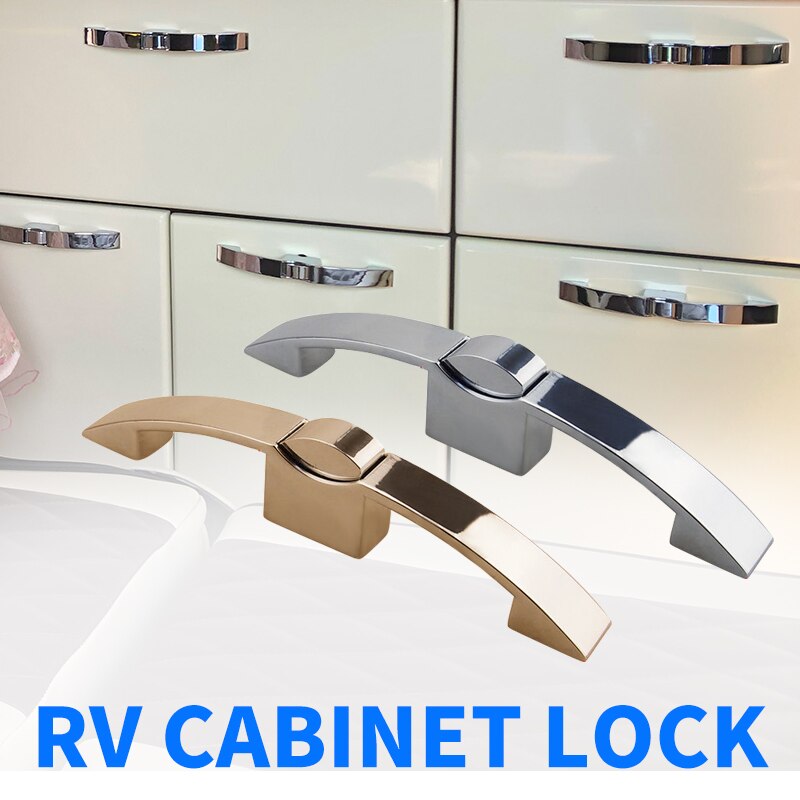 160mm gatafstand Camper Auto Push Lock RV Caravan Boot Kast Sloten Handvat Thuis Lade Klink Knop Sloten caravan Camper