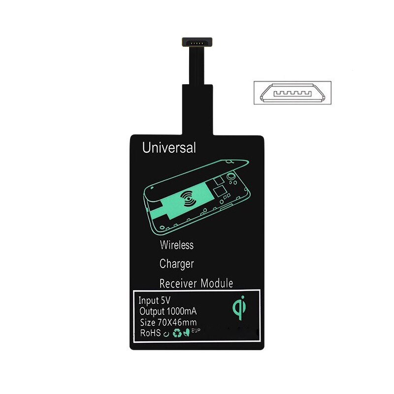 Chargeur de charge de puissance sans fil universel Qi pour chargeur de téléphone portable Module récepteur adaptateur de charge intelligent récepteur: TYPE-A Receiver