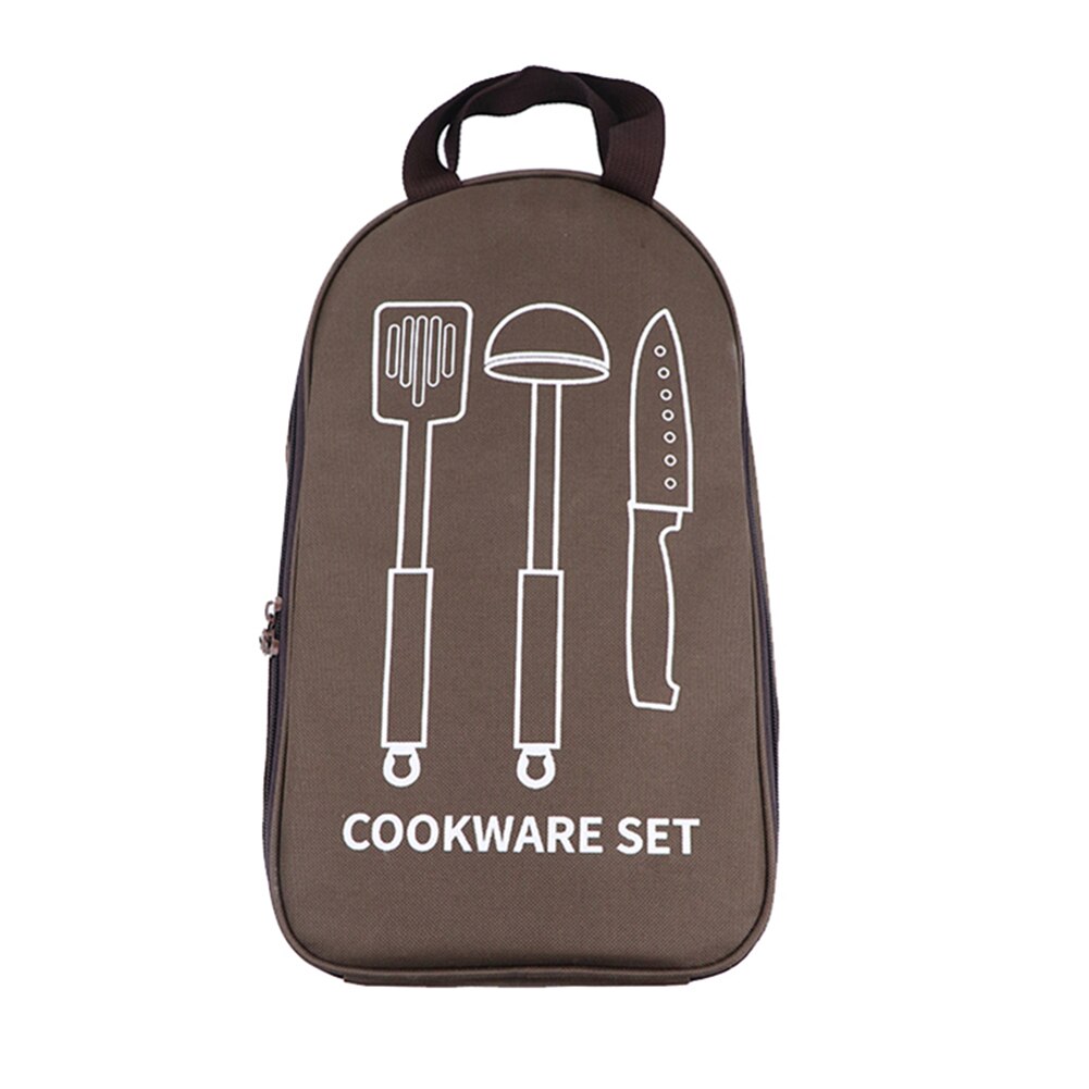 Camping en plein air ustensiles de cuisine conteneur de stockage sacs Portable vaisselle cuisine cuisine ustensile organisateur voyage BBQ sac de rangement: Coffee