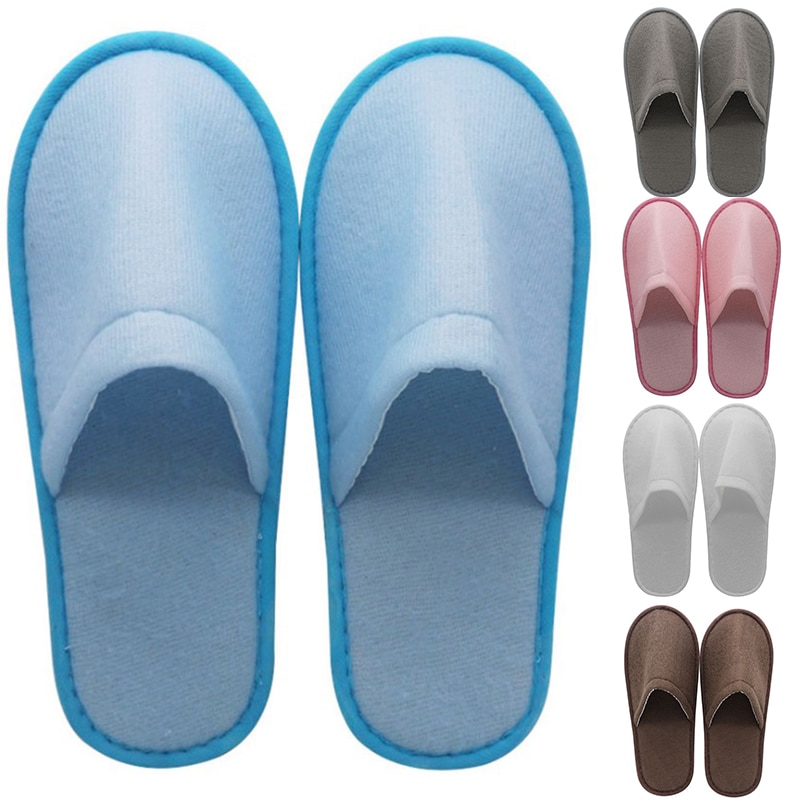 Autumn Winter Women Men Slippers Bottom Soft Home Shoe Portable Home Disposable Flip Flop Comfortable Shoe Slippers