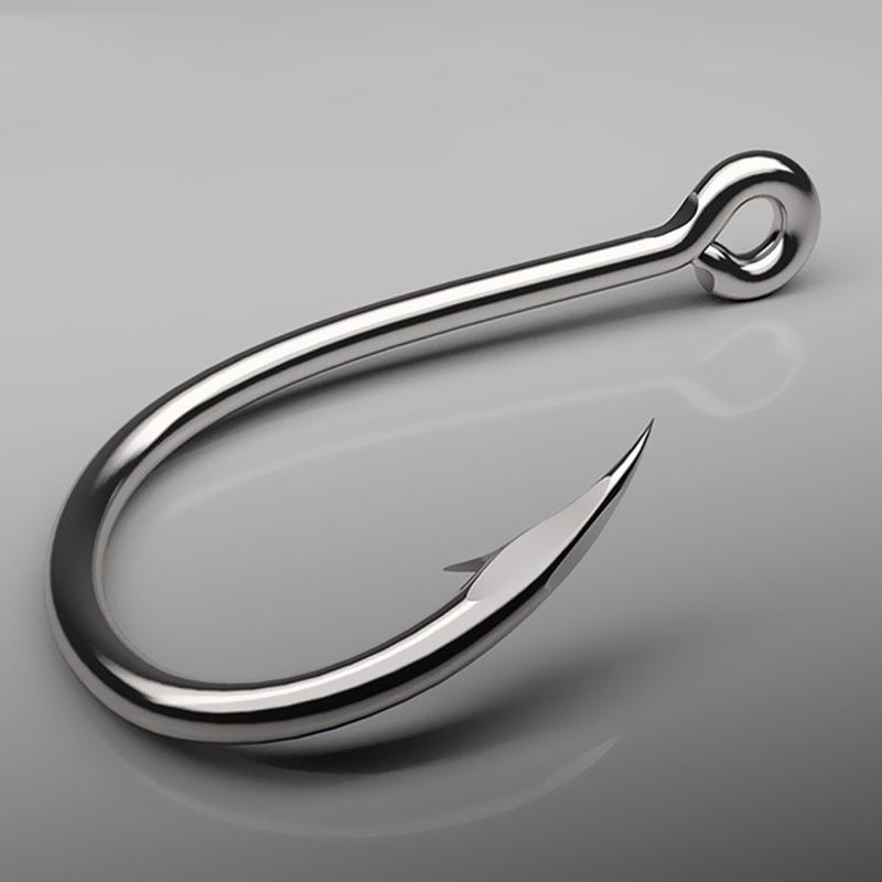 1 Box 50Pcs 3# - 16# Series High-carbon Steel Fishing Hook Barbed Single Circle Carp Hook Fishing Jig Hook Lure Bait Tackles