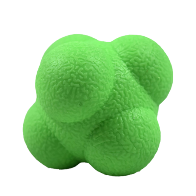 Bola de reacción Hexagonal de 5,5 cm, Bola de silicona para la agilidad y la coordinación, ejercicio de reflejos, pelota de entrenamiento deportivo: Green