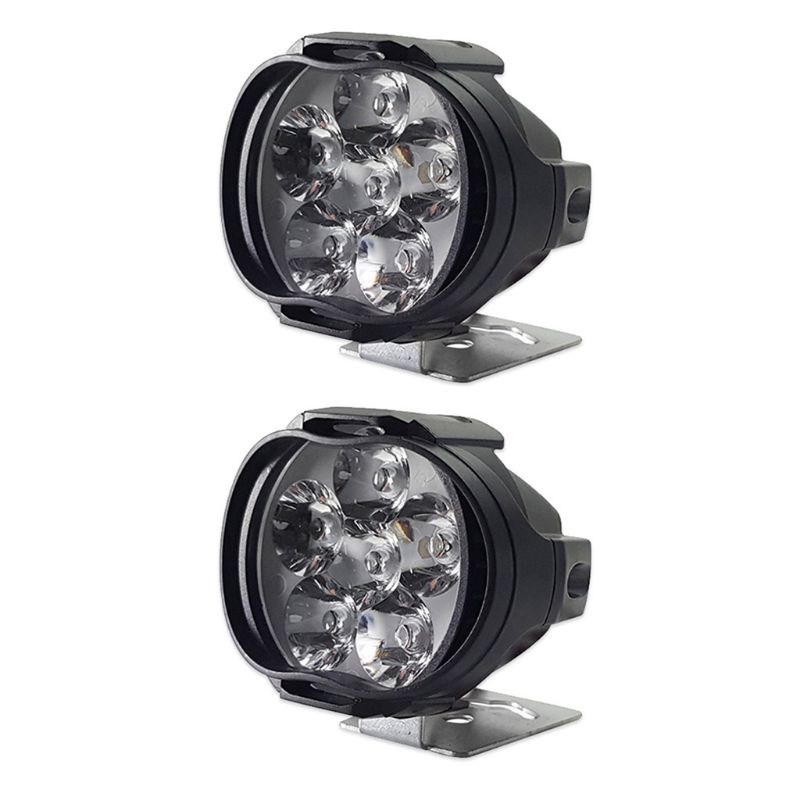 Lámpara de iluminación LED para motocicleta, juego de faros para vehículos eléctricos, foco superbrillante, accesorios para coche modificados para automóviles: B
