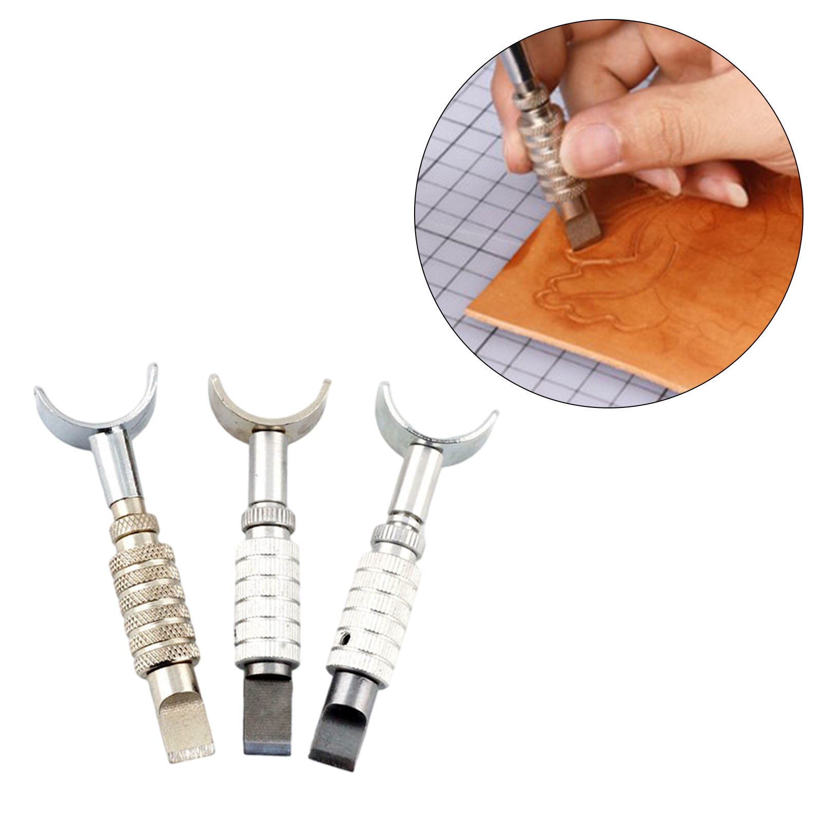 Adjustable Swivel Knife DIY Handmade Leather Cutting Tool Rotating Carving Knife Handwork M2 Blade Cutter