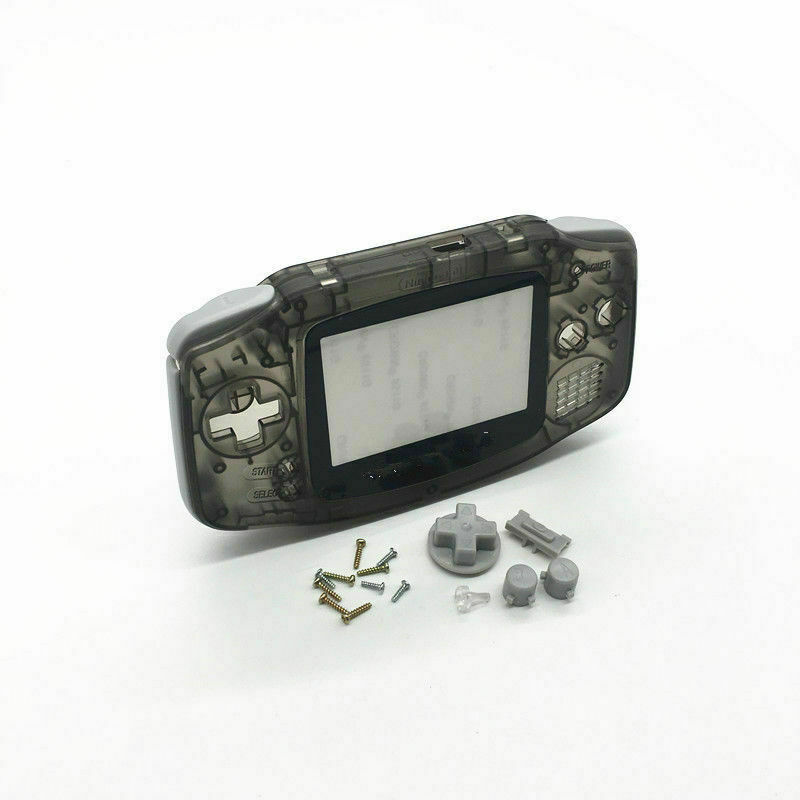 Full Housing Shell Button Parts for Gameboy Advance GBA Repair Clear Transparent Black Replacement Repair Case