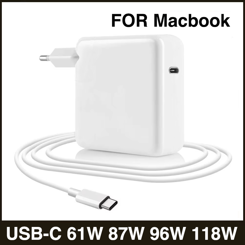 61W 87W 96W 118W PD USB-C Laptops Power Adapter Type C Fast Charger For MacBook Air Pro 12 13 inch Touch Bar Notebook