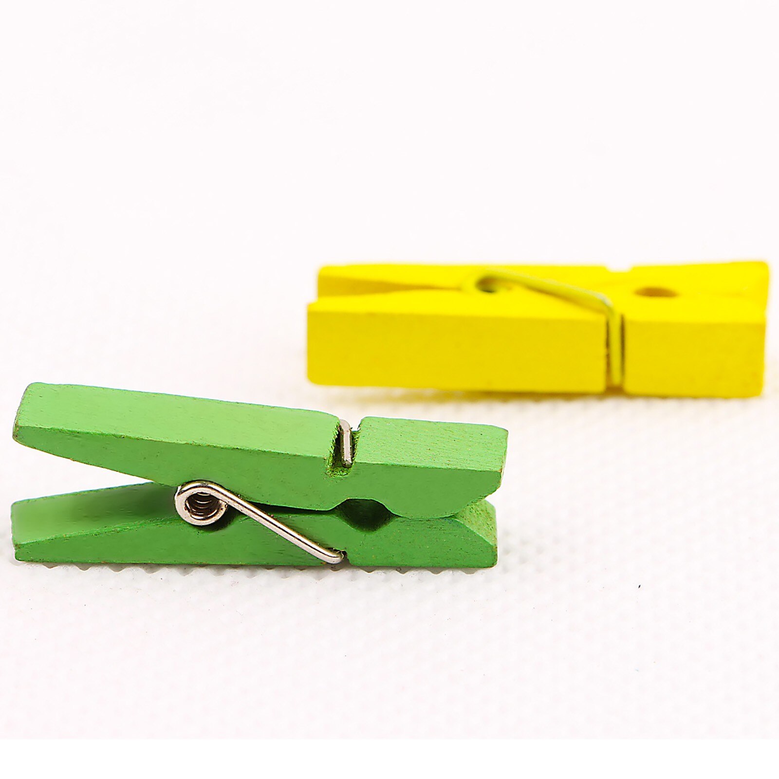 T #100 pièces Mini Clip en bois 1.4 pouces, petite taille, pinces à vêtements, pinces à linge, pinces à Photo multicolores, artisanat, accessoires de Scrapbooking