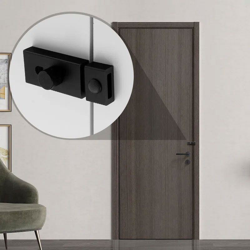 Universalstift rustfrit stål aluminiumslegering dørlås træ soveværelsesdørspænde dørbolt toilet tyverisikring låse artefakt