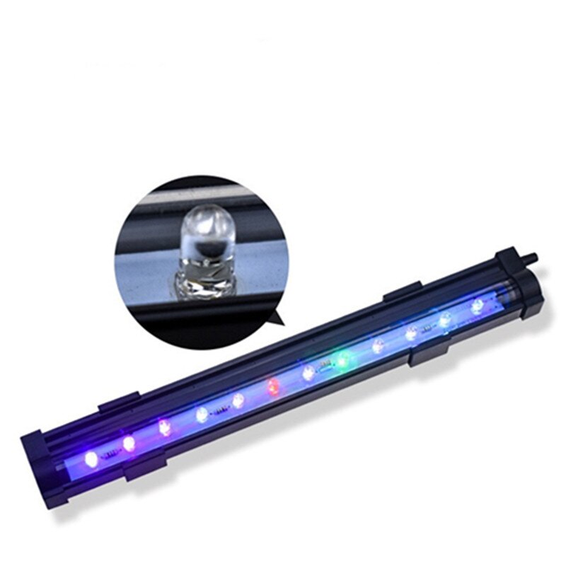 AC110V-220V Multicolor Underwater Aquarium LED Bubble Light Air Stones Fish Tank Air Curtain Bubble LED Lamp Aquariu