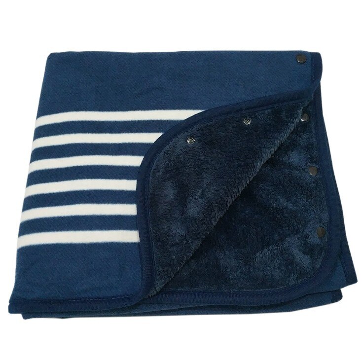 Bærebart plaid fleece tæppe polyester tæppe med knap vinte varme kaster på sovesofa rejse tykkere soveværelse plaids smide tæppe: 7