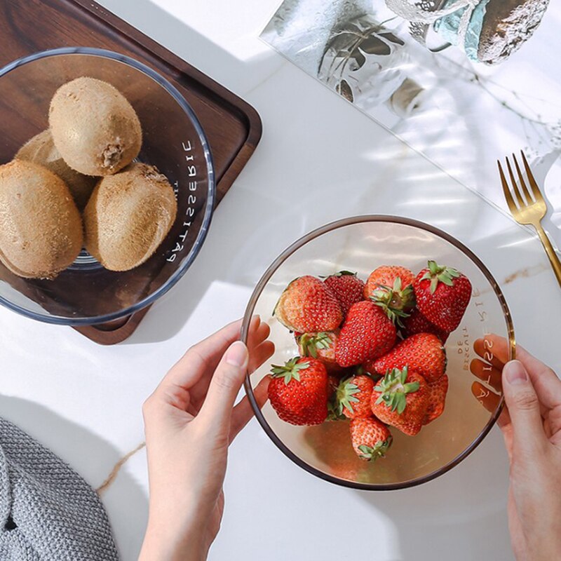 Bol japonés para ensalada, helado, fruta, vajilla de cristal transparente, fideos Ramen, sopa, postre, aperitivos, comida, mezcla, tazón artesanal, vajilla