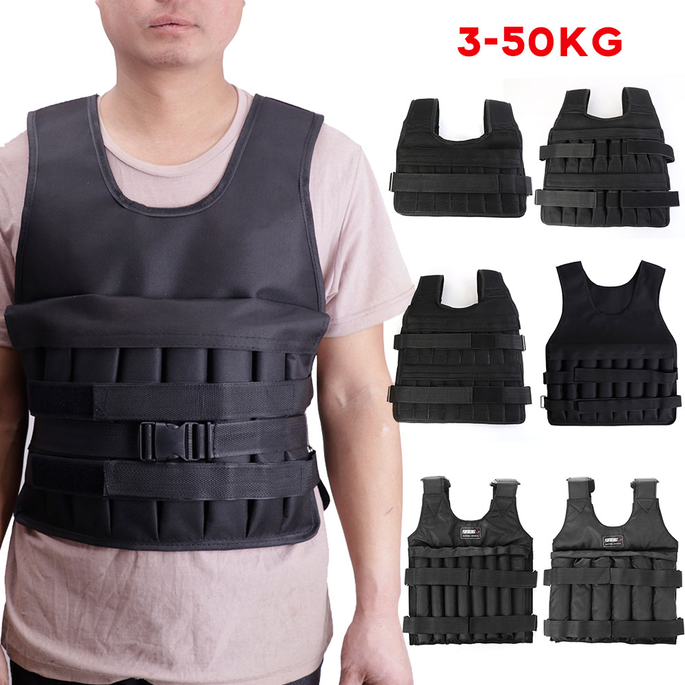 Training Vest Soft And Comfortable Training Waistcoat Upgrade 50kg Loading Weighted Vest Adjustable Fitness Weight