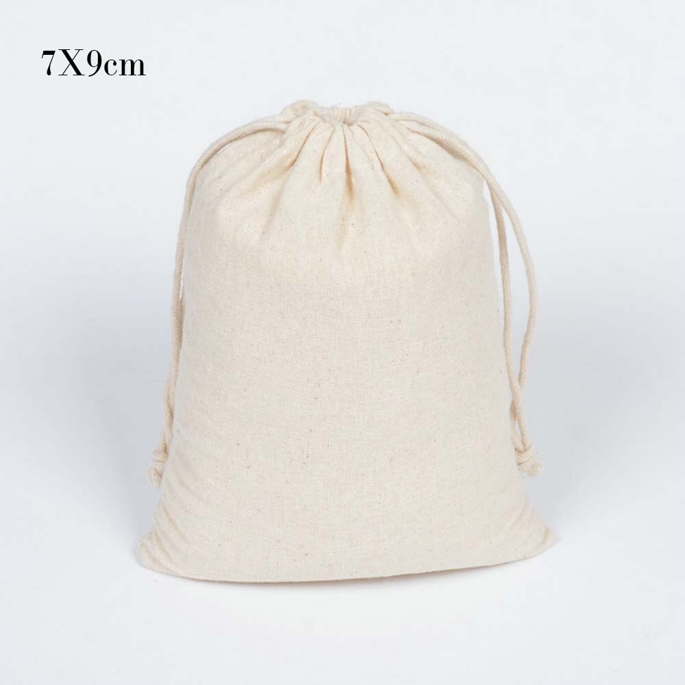 Cotton Fabric Dust Proof Drawstring Storage Bag For Clothes Shoes Receive Bag Practical Home Sundry Multifunction Storage Bags: 7X9cm