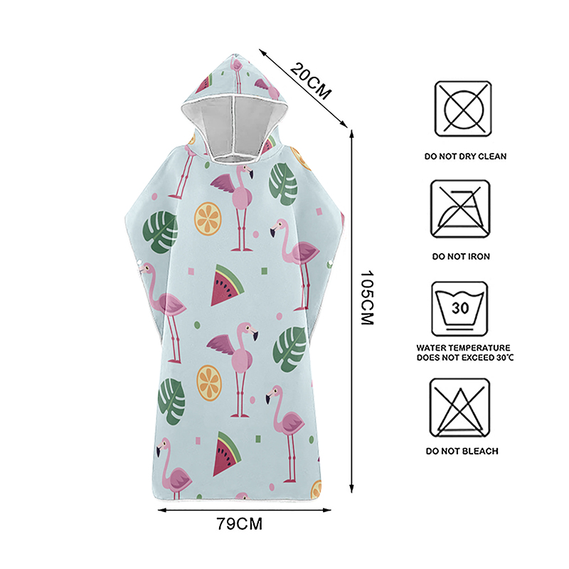 Zomer Strand Poncho Hooded Badhanddoek Microfiber Wetsuit Veranderende Gewaad Surf Handdoek Voor Zwemmen Strand Outdoor Badjas