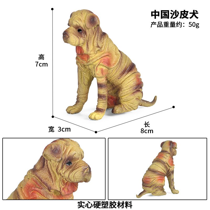 Simulation Ebene Haustier Hund Modell Nette Retriever Schnauzer Aktion-figuren Sammlung Erkenntnis Pädagogisches Spielzeug für freundlicher: zjs-154