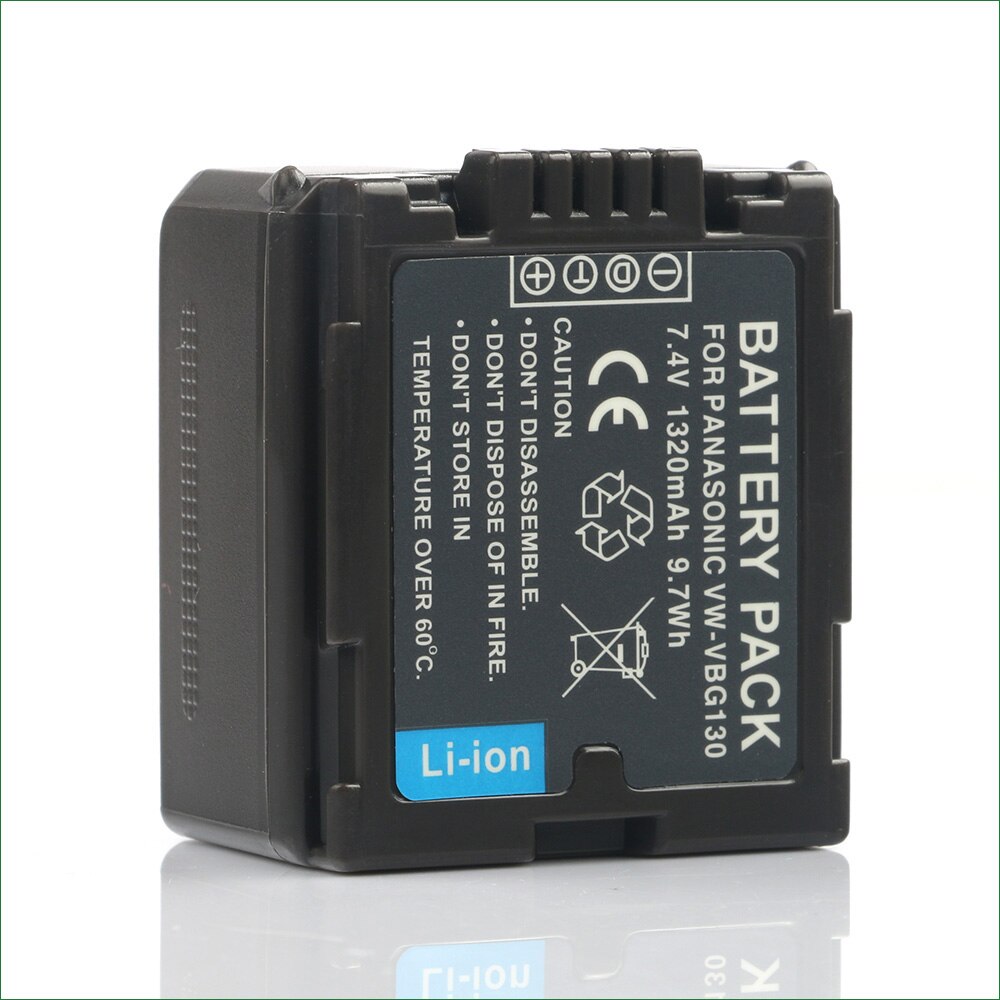 VW-VBG130 VBG130 Digital Camera Battery + Charger for Panasonic SDR H40 H48 H50 H60 H68 H80 H90 HDC HS700 TM200 TM300 TM700