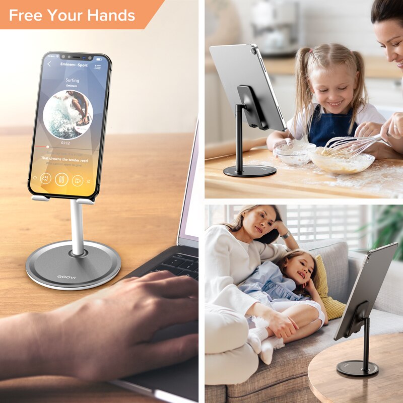 Support de téléphone intelligent et tablette pour bureau, idéale pour l'iPhone 12 Pro Max Mini,