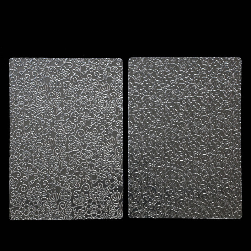 6pcs Bakeware Texture Sheet Set Cookie Texture Mat Sugar Craft Decoration Baking Tools Fondant Cake Mold Transparent Texture