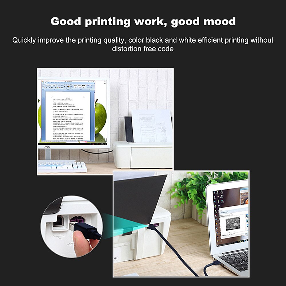 Drucken Kabel USB 2.0 Typ A auf B Stecker auf Stecker Drucker Kabel 1 m/1,8 m/3 m /5 m Für Kamera Epson HP Drucker