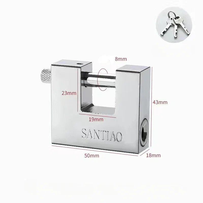 High Security Heavy Duty D-Shaped Padlock with 3 Keys Rust-proof Steel Lock for Garage Door Containers Gates and Warehouses: Gold